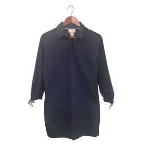 Heyton Womens Blue Shirt Dress Button Front Knee Length Preppy‎ Size Medium